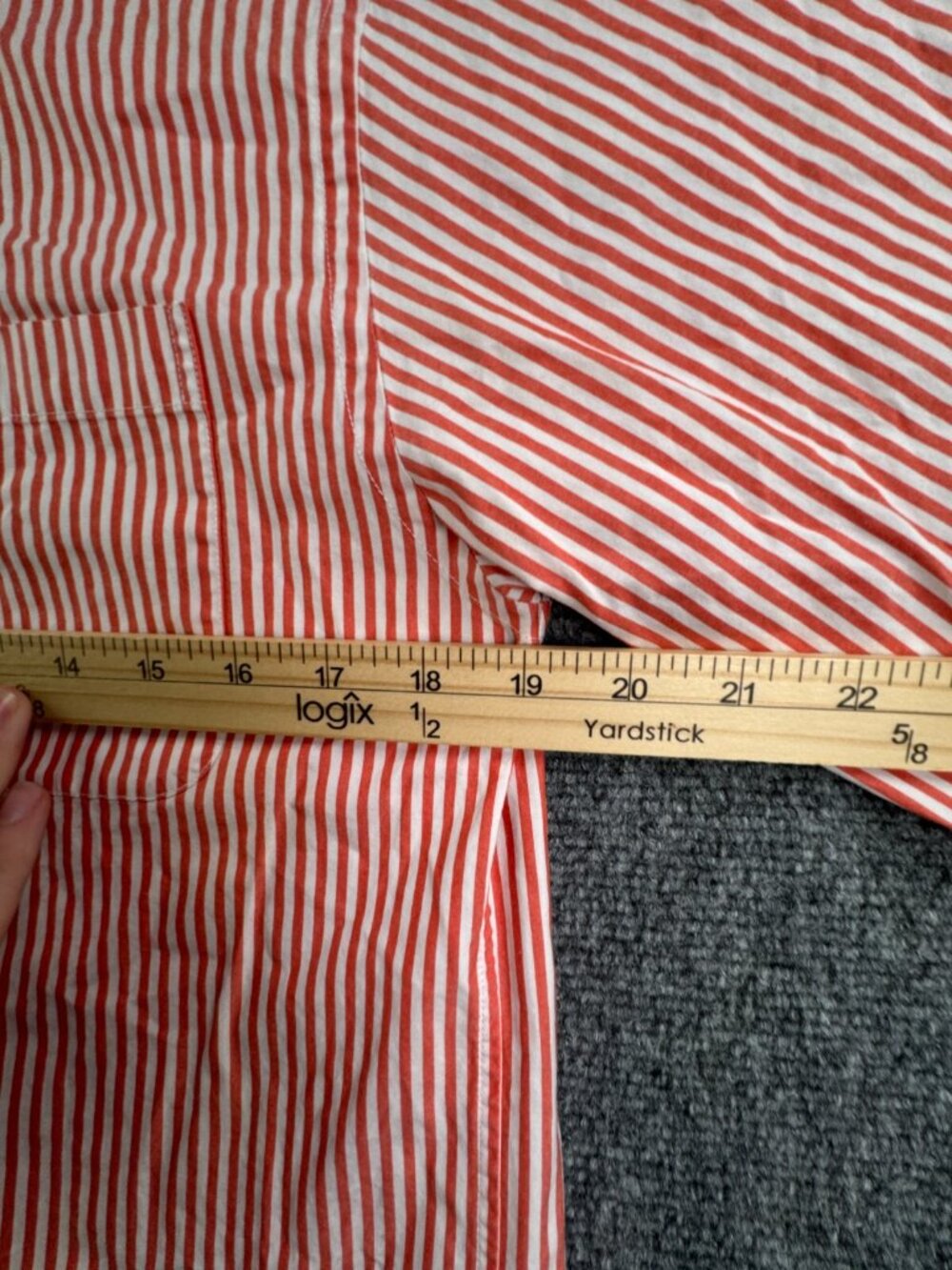 Vineyard Vines Murray Shirt Men Small Orange Striped Long Sleeve Button Preppy - Picture 6 of 12